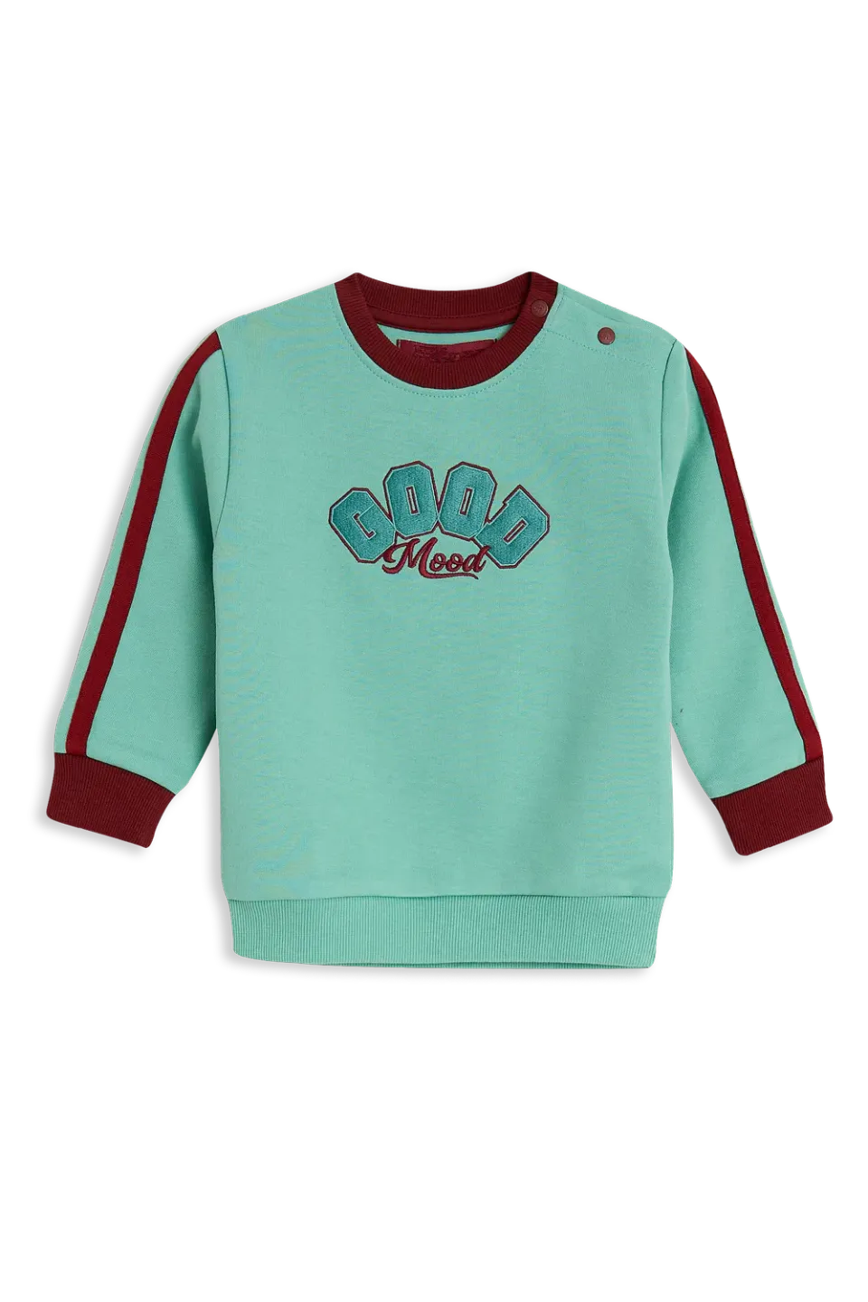 4President Kinley Light Blue sweater blauw print