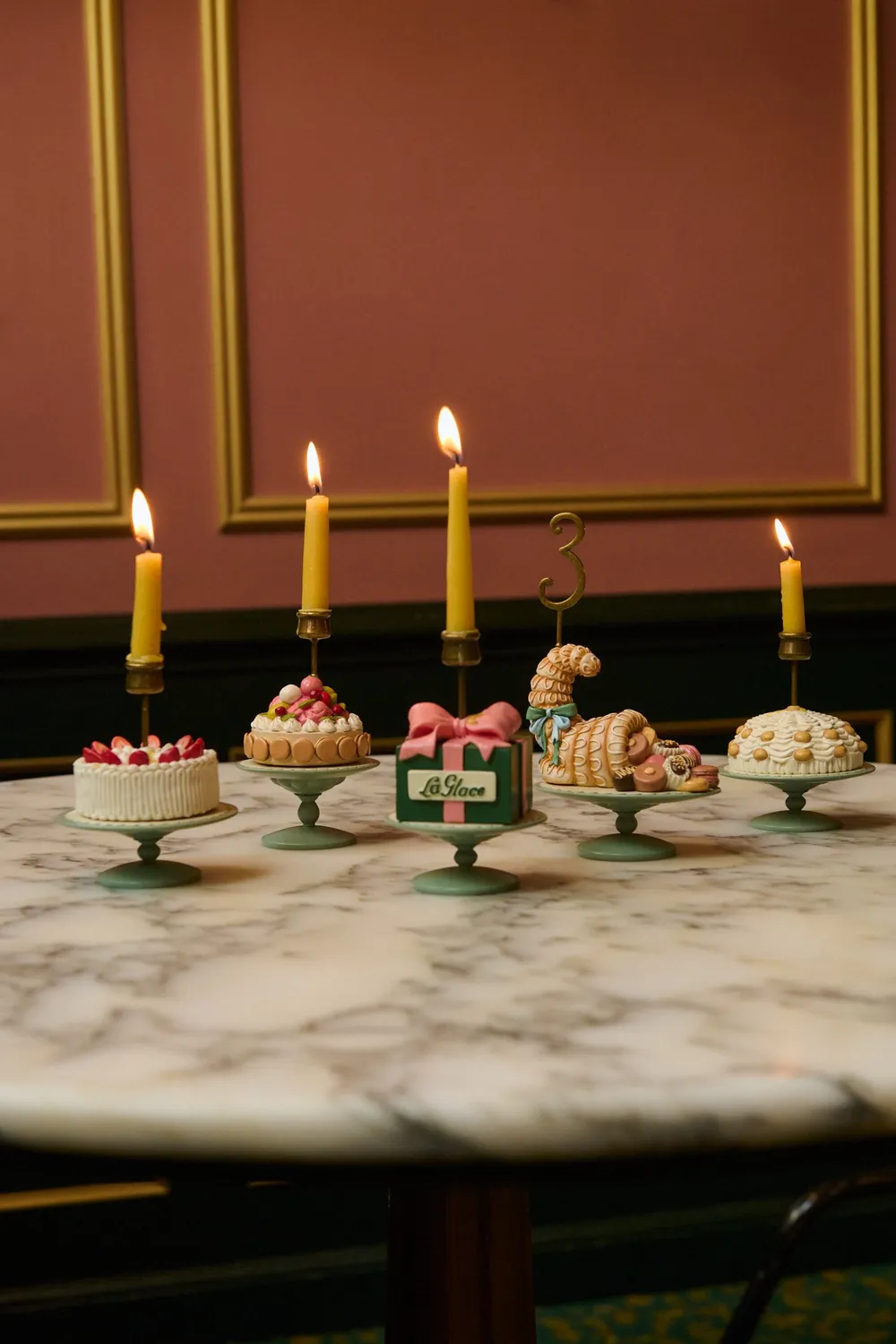 Konges Sløjd La Glace Verjaardagstaarten multi decoratieset