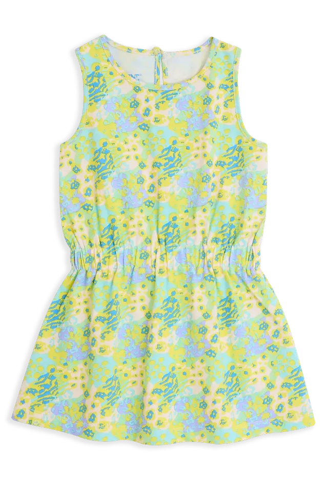 4PRESIDENT Rio Yellow jurk meisjes geel print