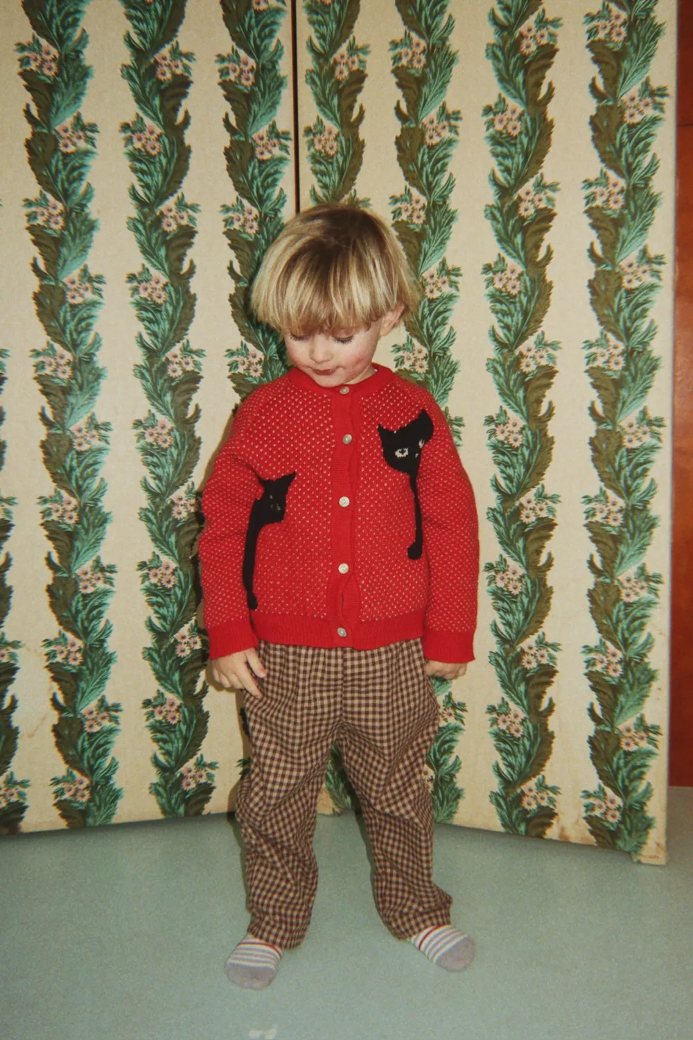 Konges Sløjd Belou Cardigan Cat Rouge Wollen Vest