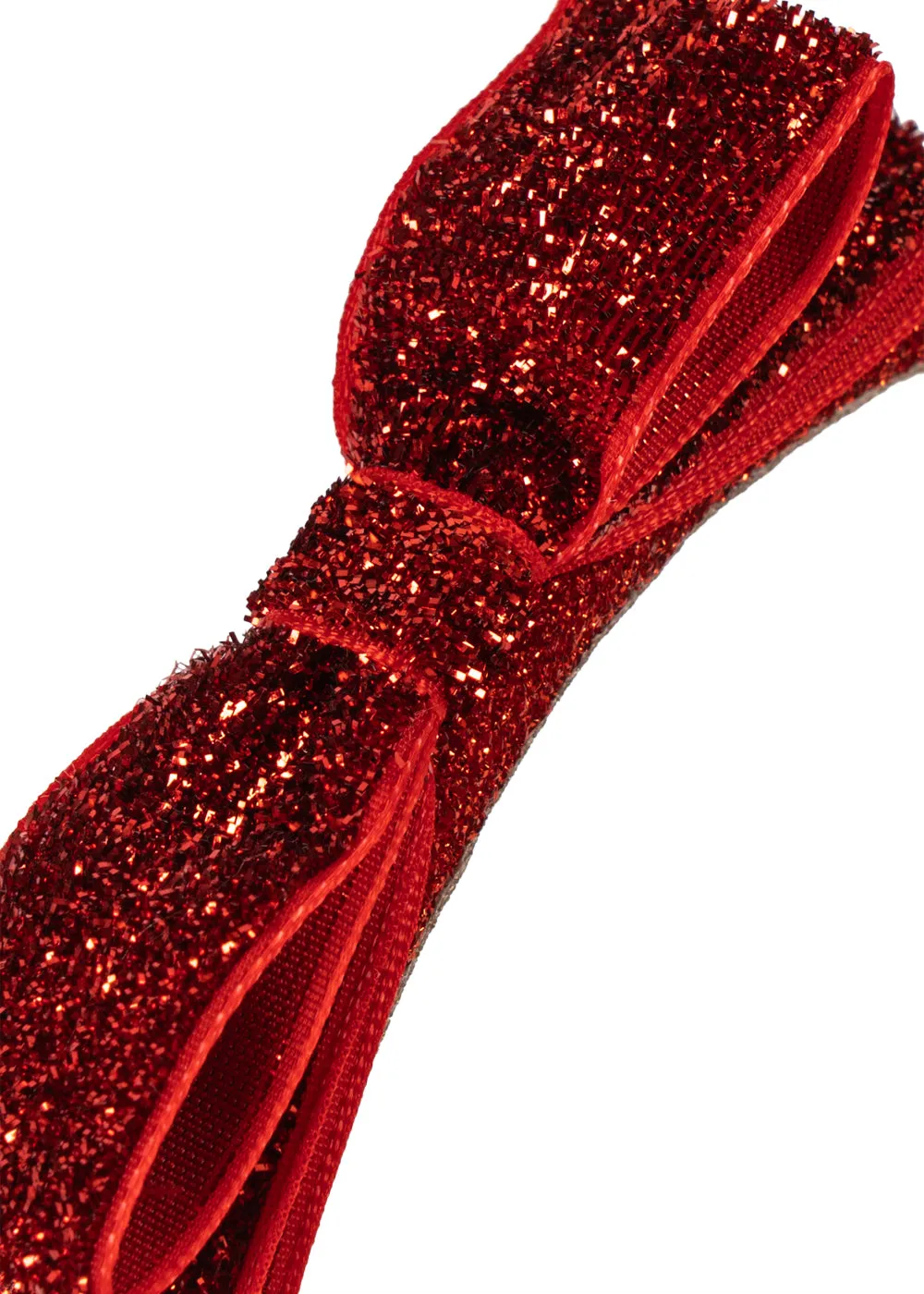 Konges Sløjd Bowie haarband red glitter fluweel