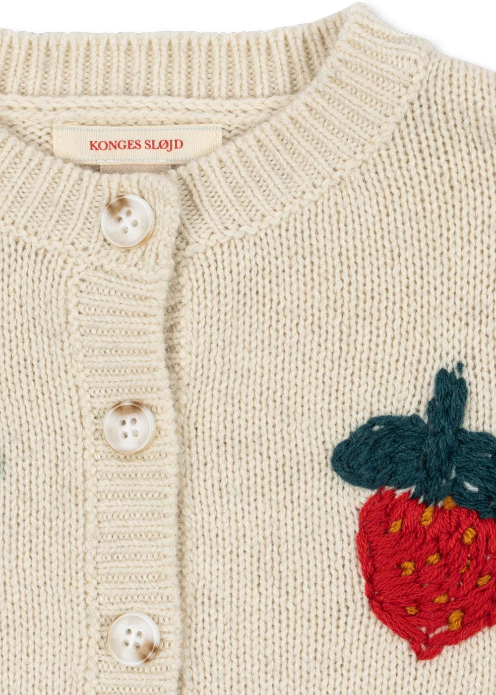 Konges Sløjd Fruity Cardigan vest summer sand wolmix