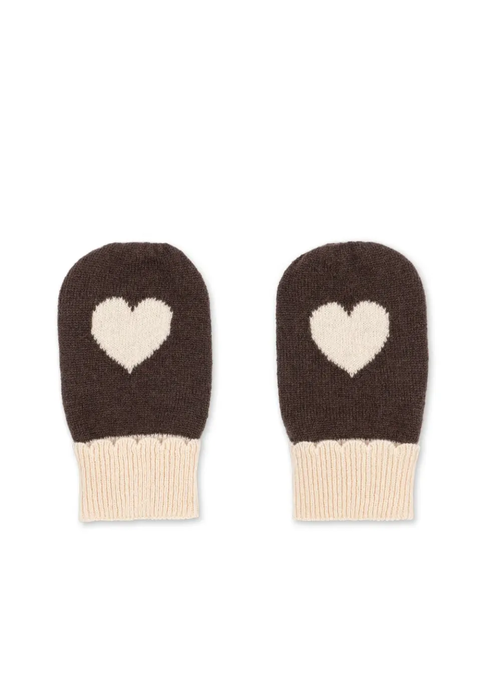Konges Sløjd Collette wanten chocolate brown wol