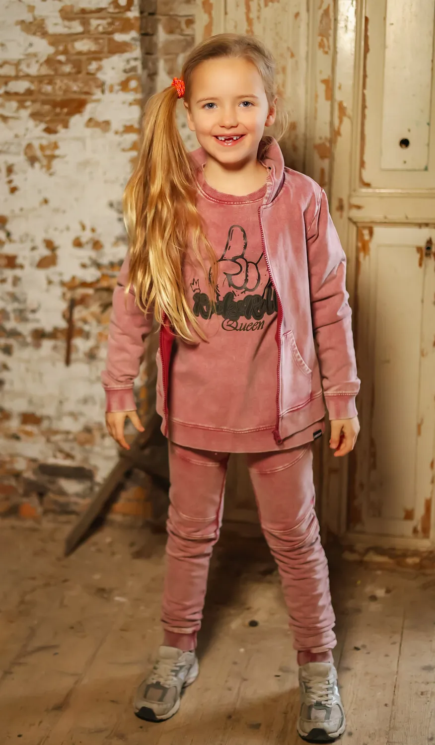 4President Nancy Purple joggingbroek paars katoen