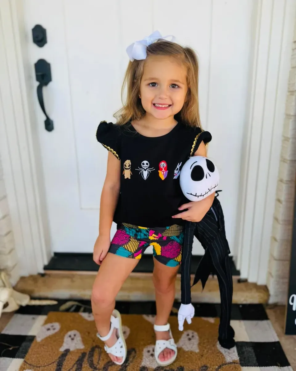 Busy Bee Smocks Nightmare halloween shirt meisjes 2T