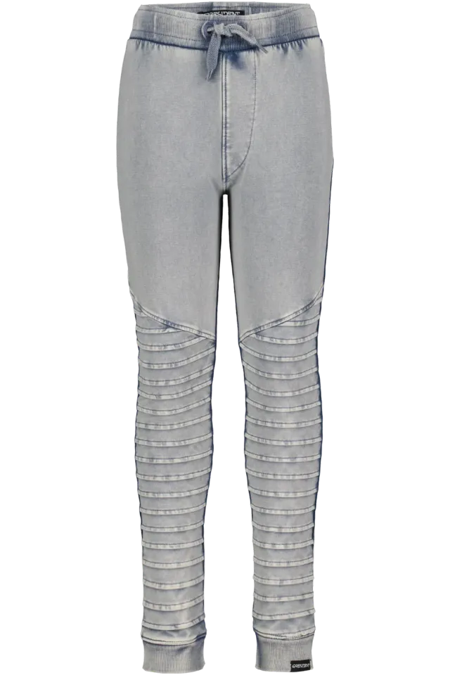 4President Tieme Bleach broek biker acid wash