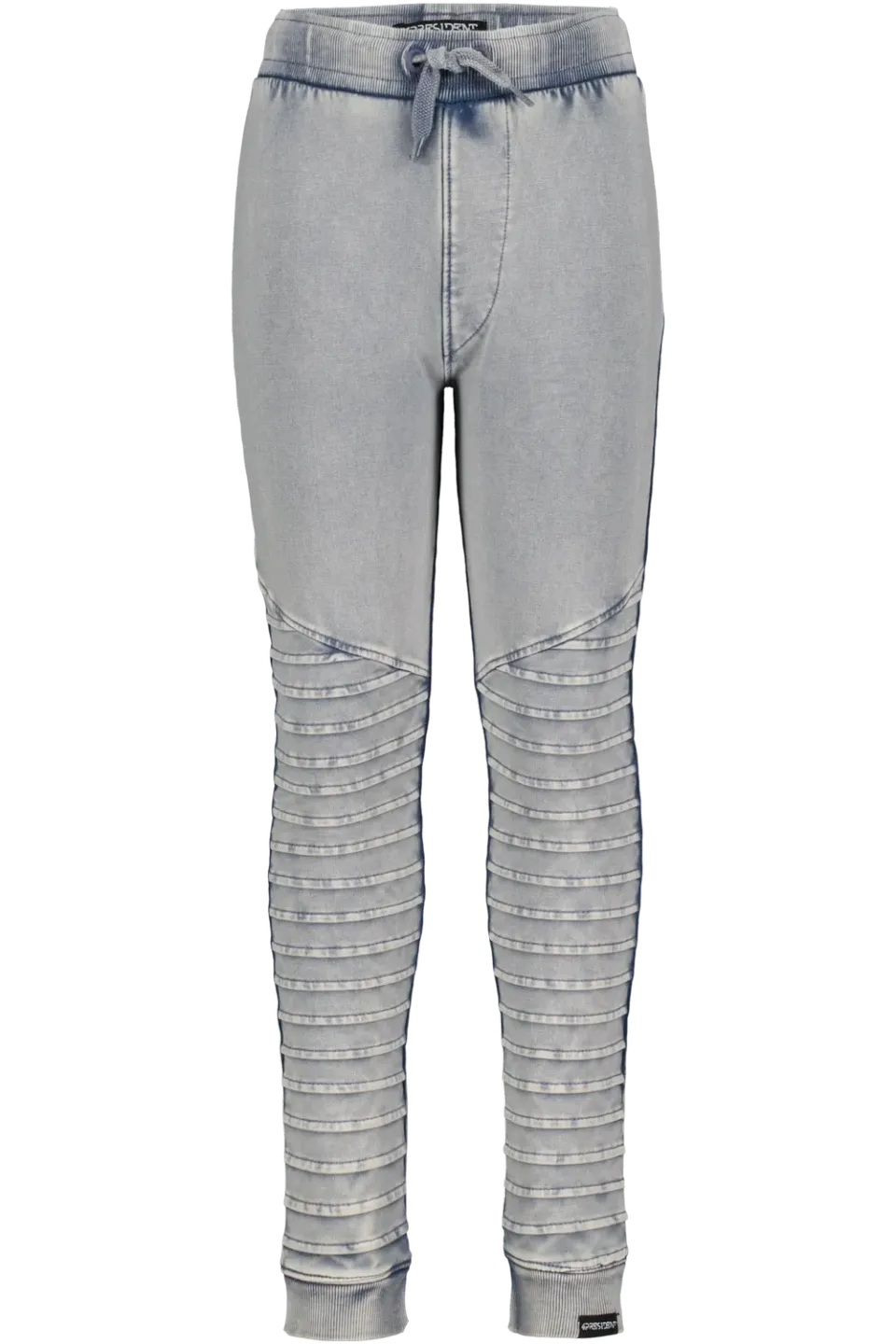 4President Tieme Bleach broek biker acid wash