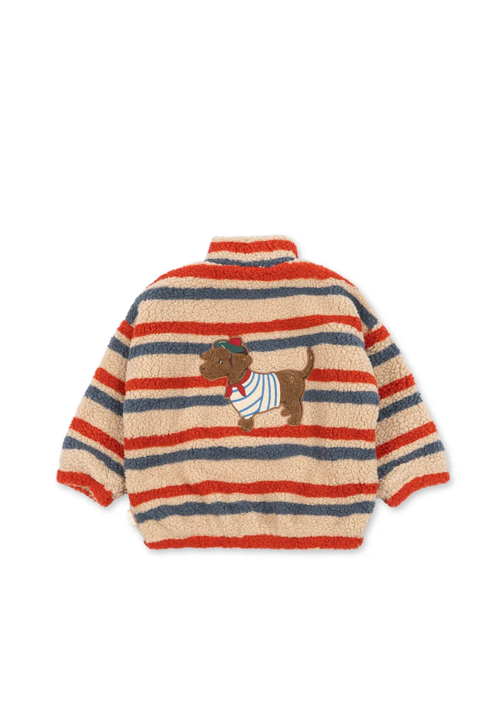 Konges Sløjd Jody teddyjas tangerine stripe fleece