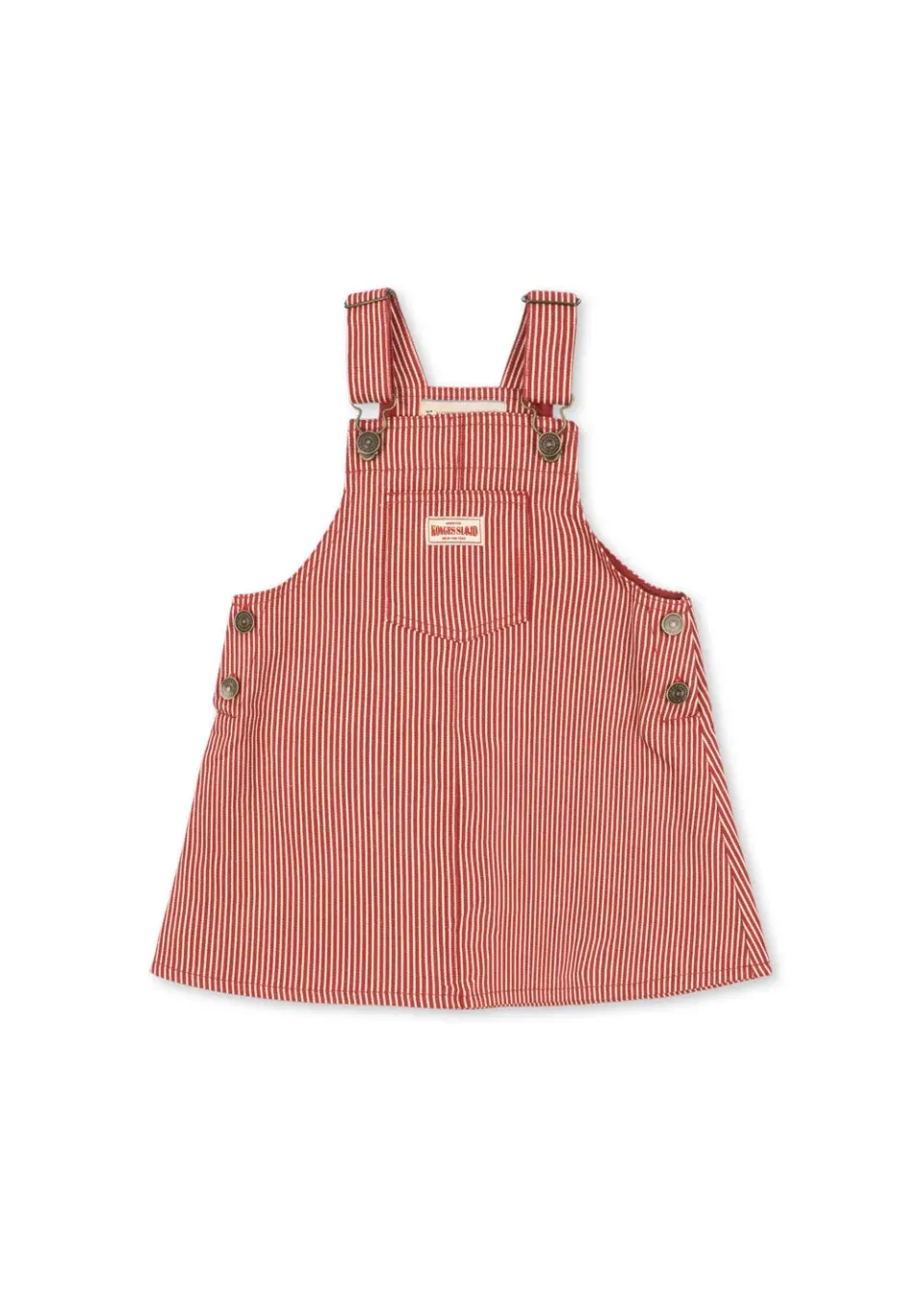Konges Sløjd Luc spencerjurk milk rouge stripe biokatoen