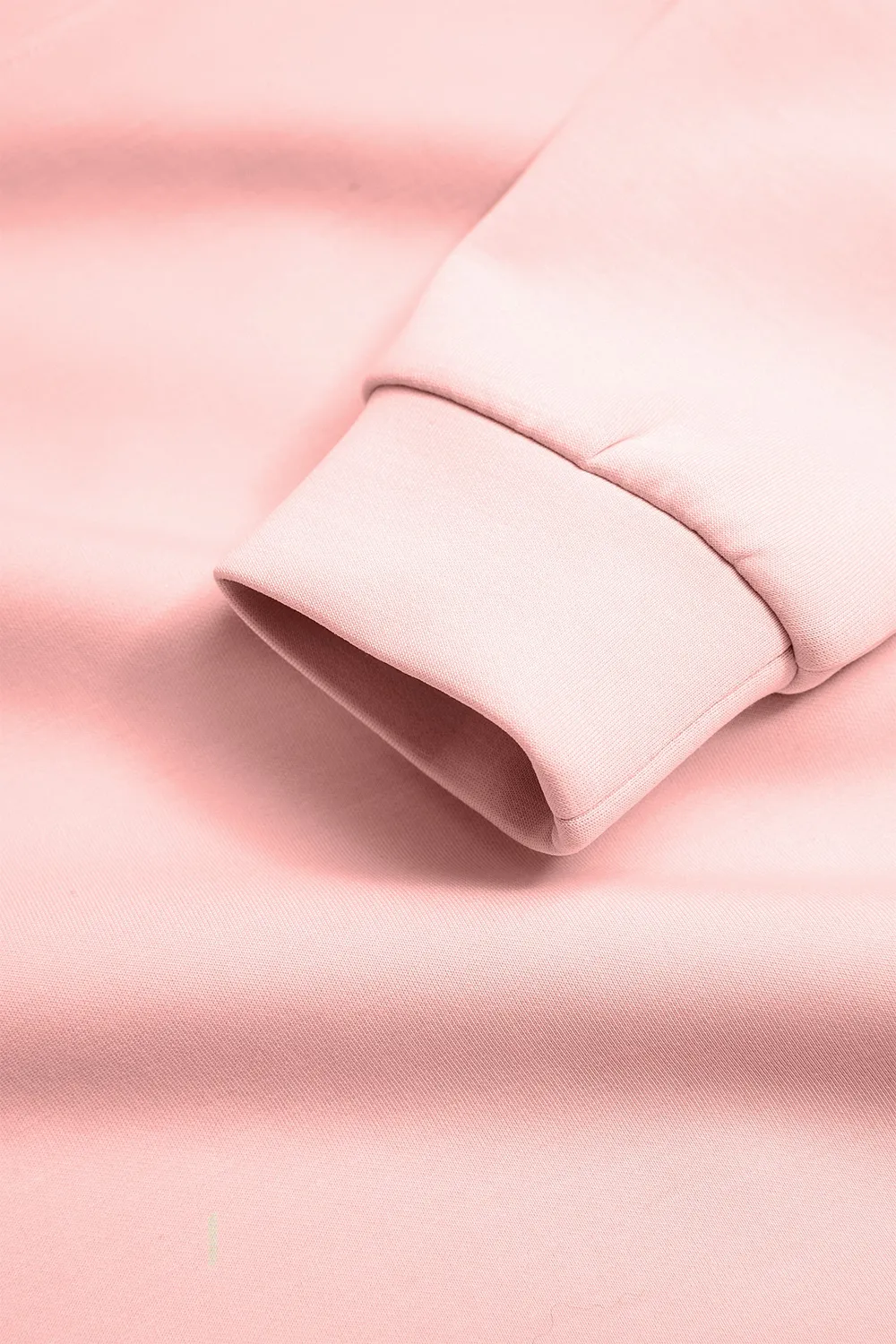 4PRESIDENT Merel hoodie light pink modal geborsteld