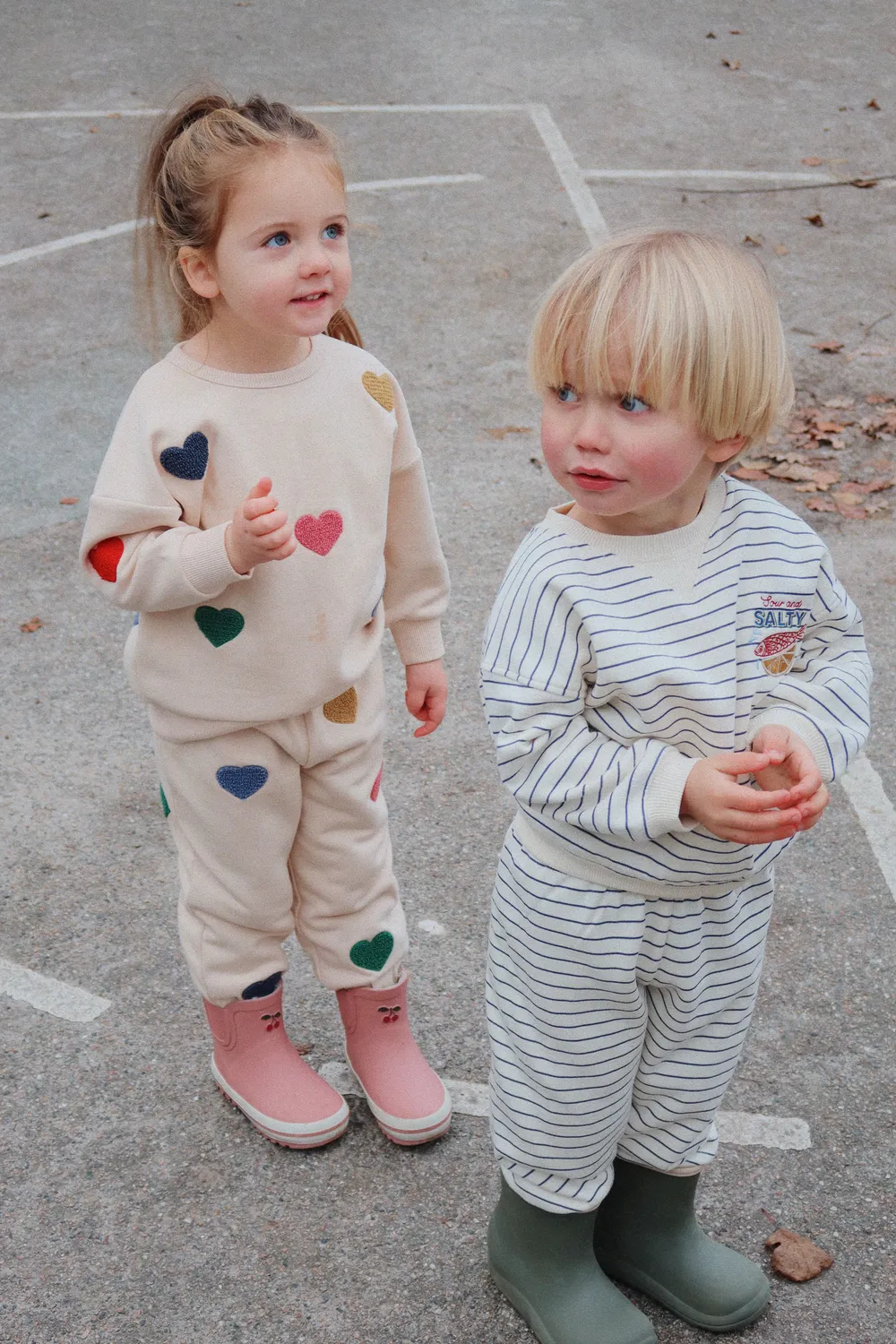 Konges Sløjd Lou Sweater Trui multi heart biokatoen