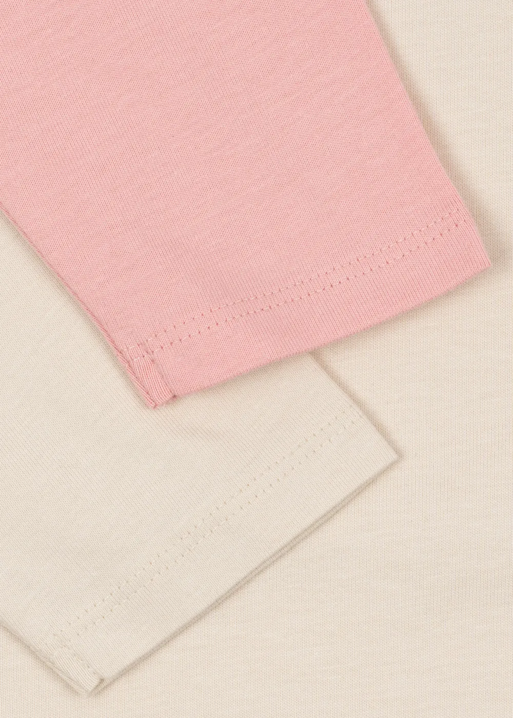 Konges Sløjd Lin longsleeves pink dolphin 2-pack biokatoen