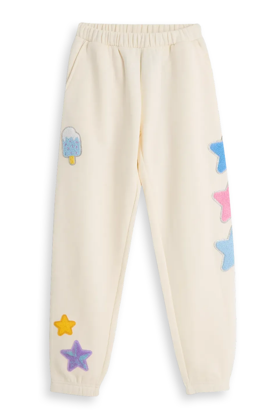 4PRESIDENT Freda Joggingbroek cream met patches