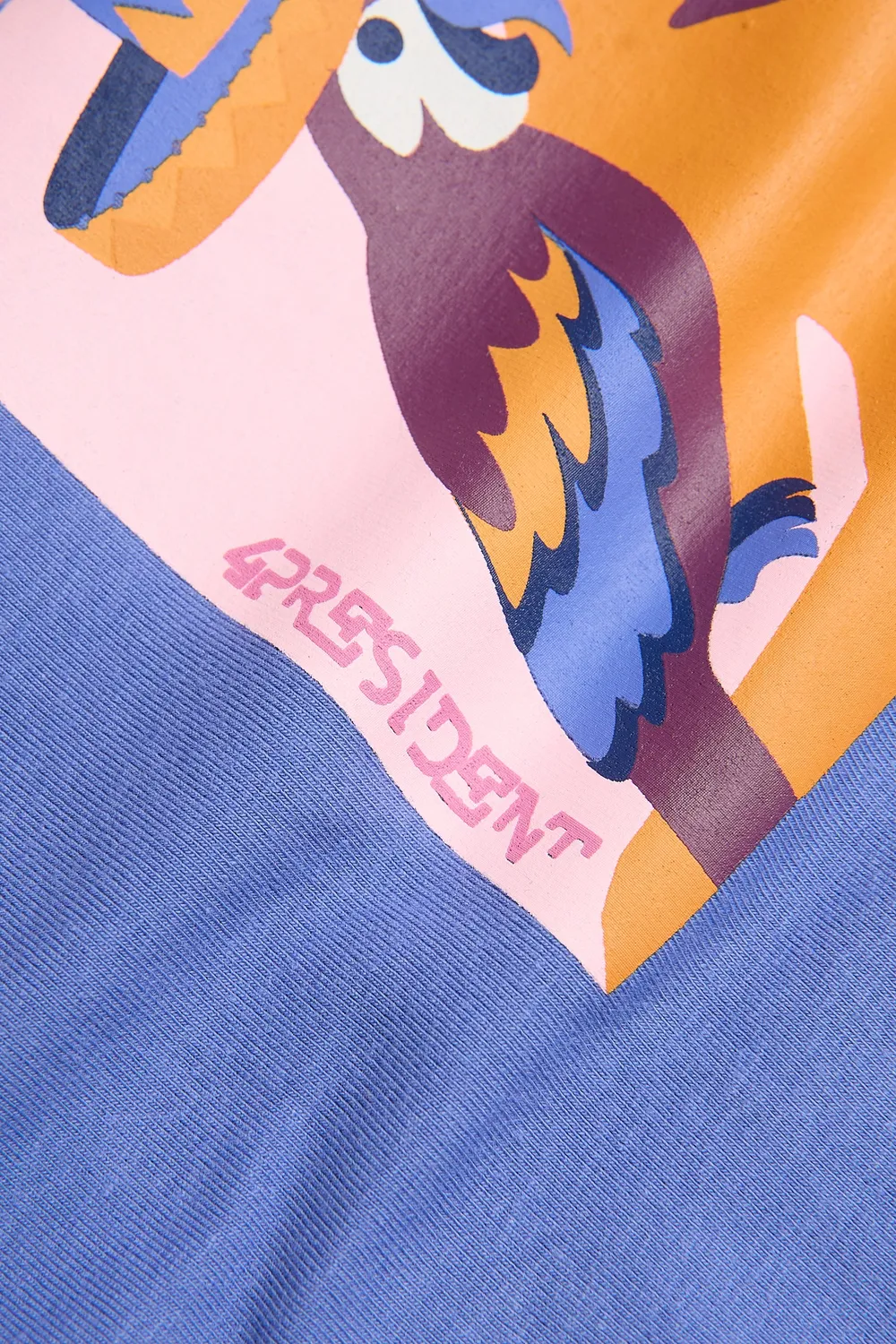 4President Nessa Blue t-shirt meisjes tropical katoen