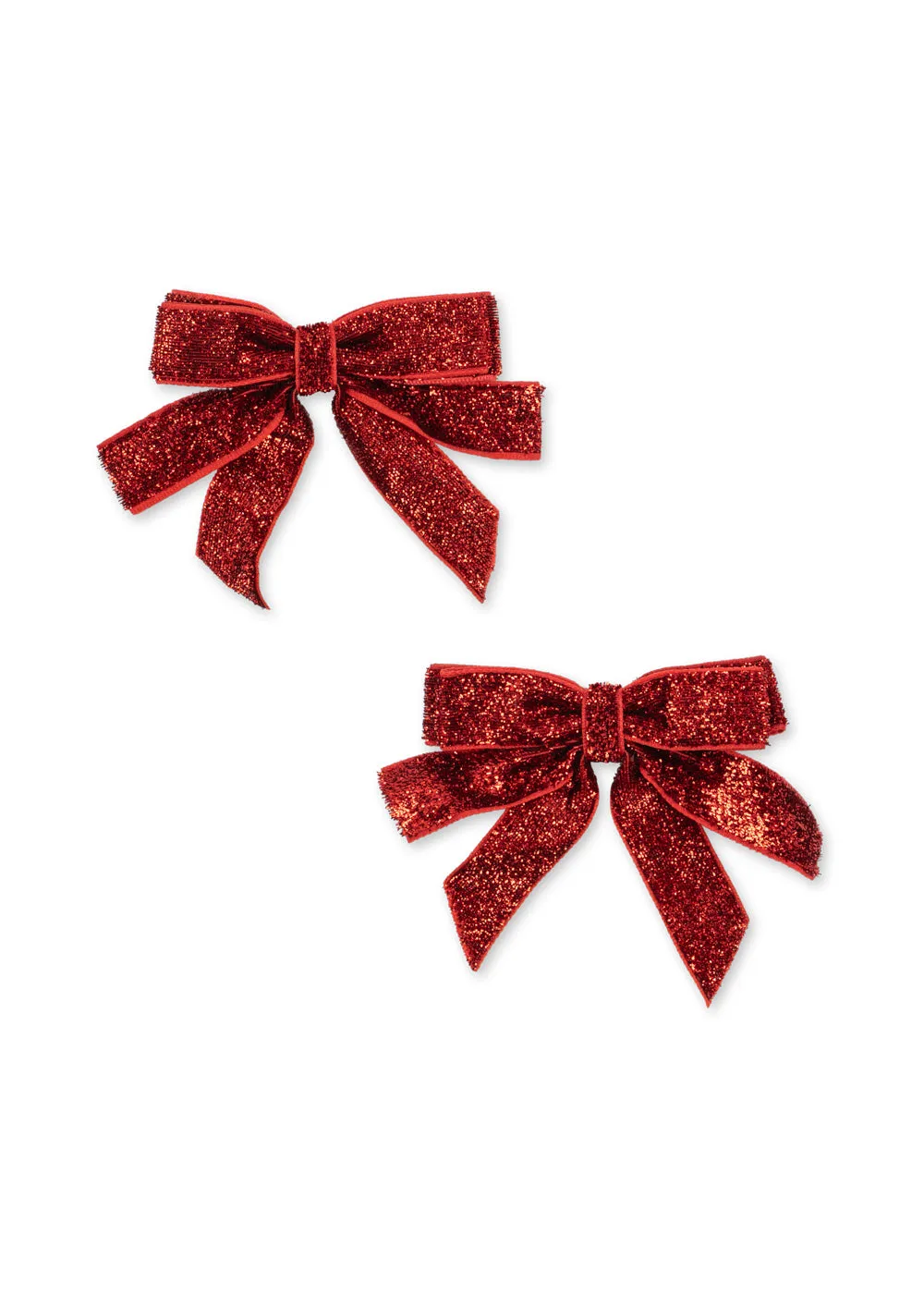 Konges Sløjd haarclips strik red glitter 2-pack