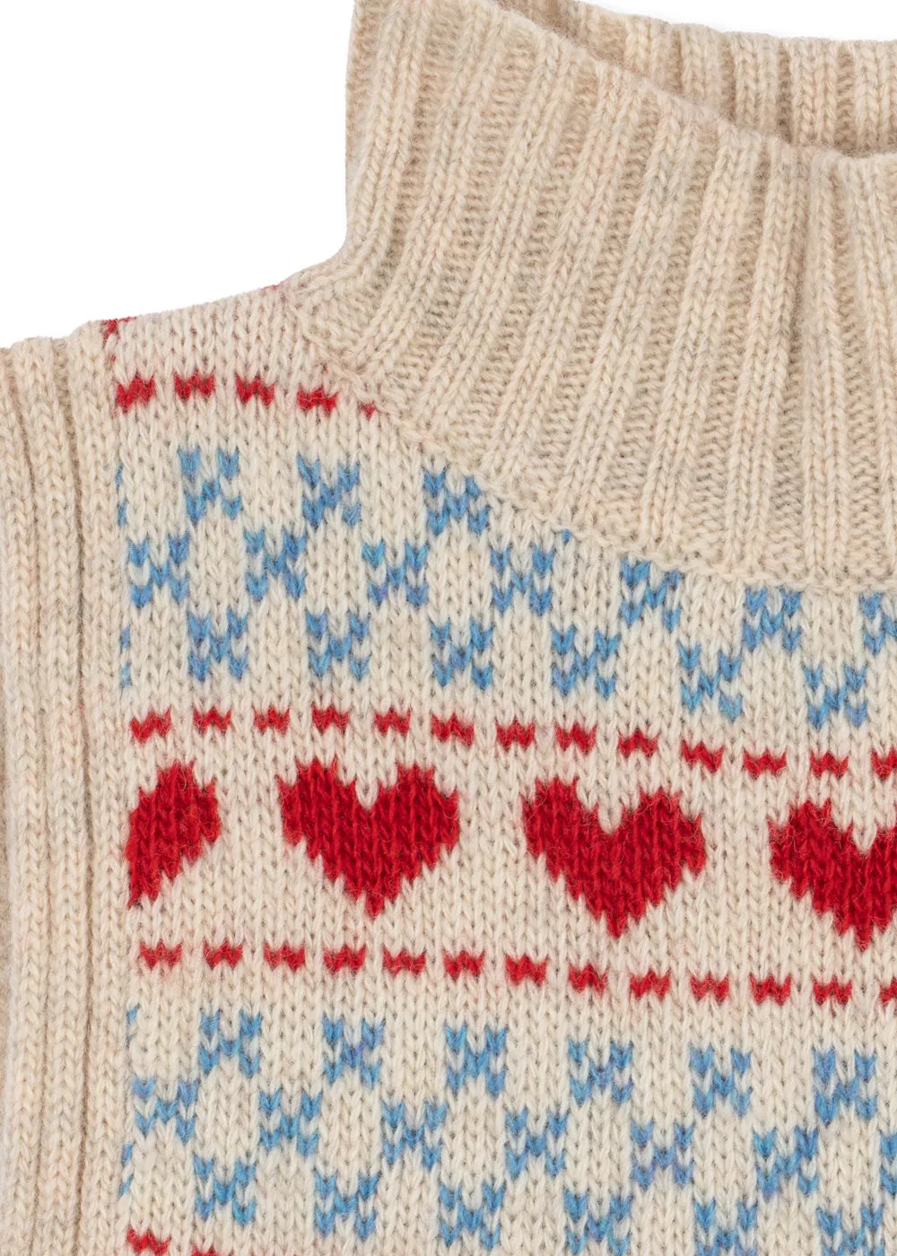 Konges Sløjd Belou Nekwarmer Heart Wolmix
