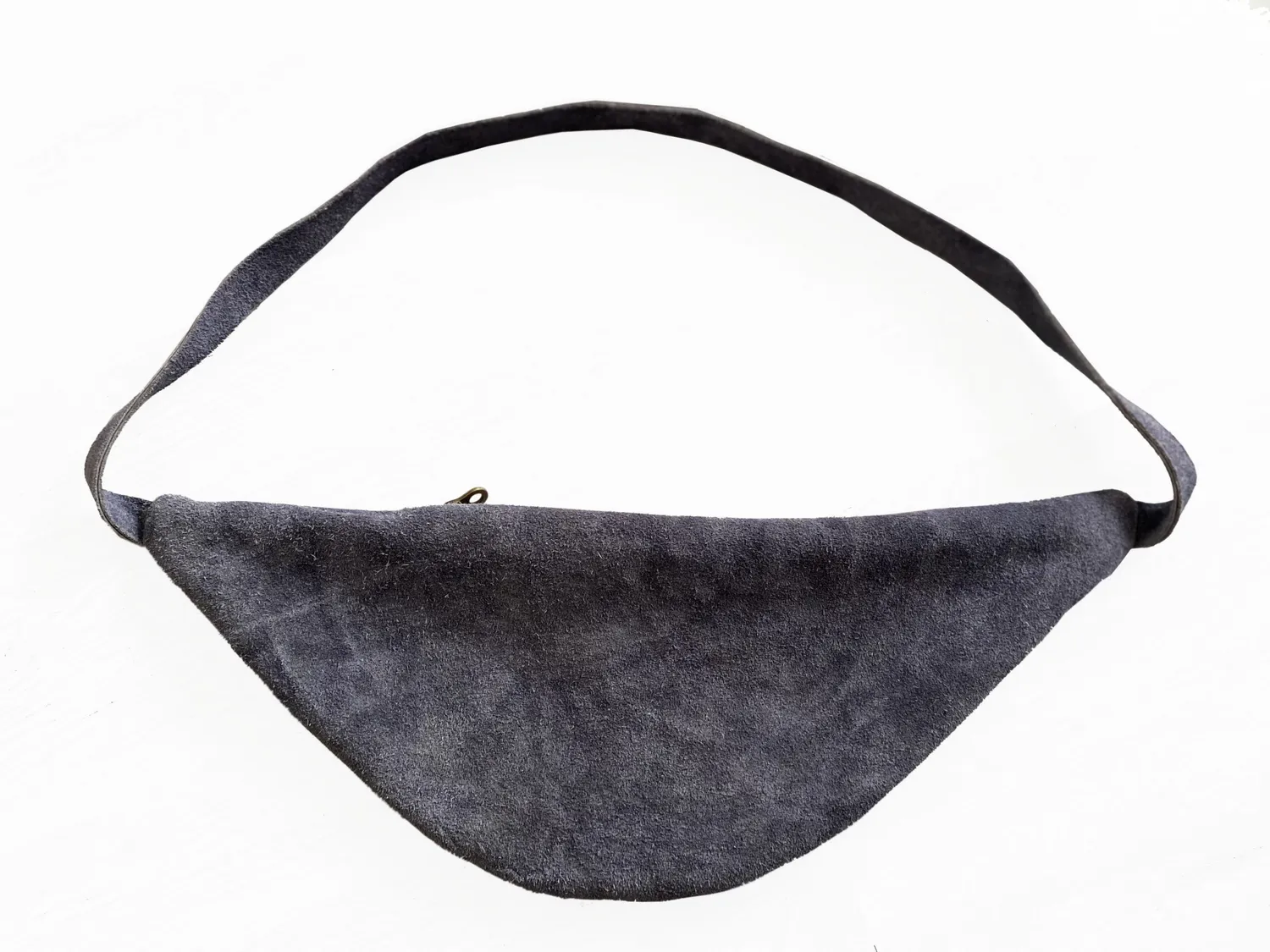 The Mompany Ava Bag Destroyed tas blauw leer