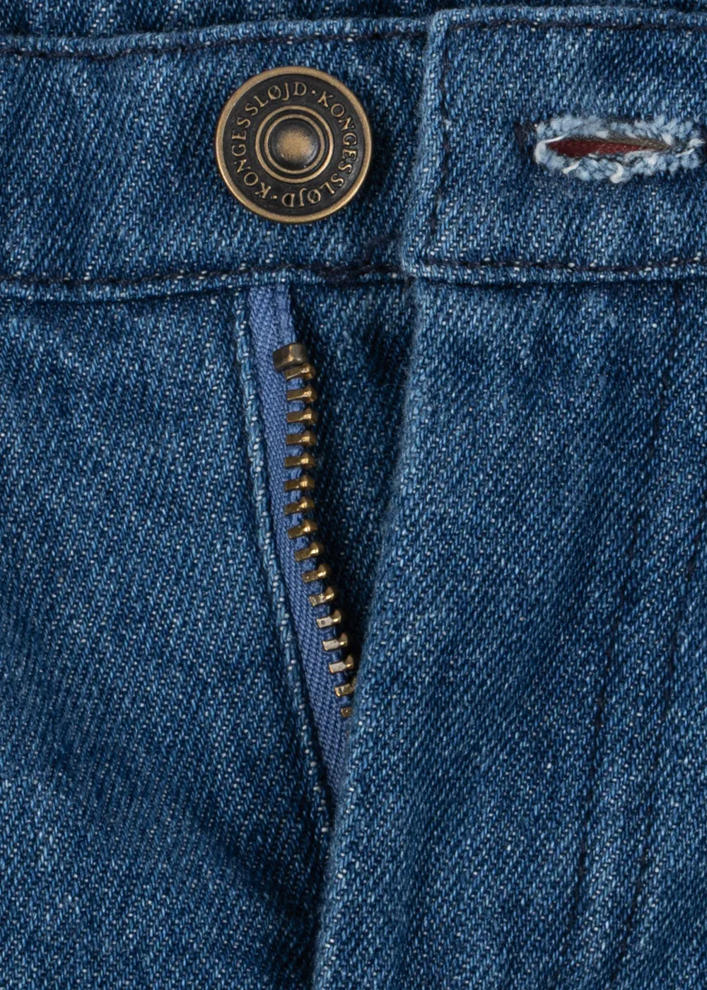 Konges Sløjd Elba Flared Jeans denim blue biologisch katoen