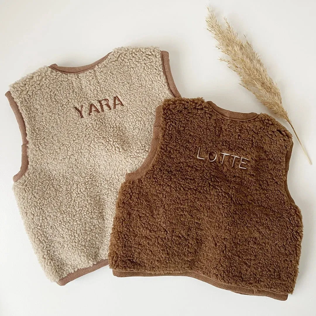 Soda Fashion Teddy gilet beige dames