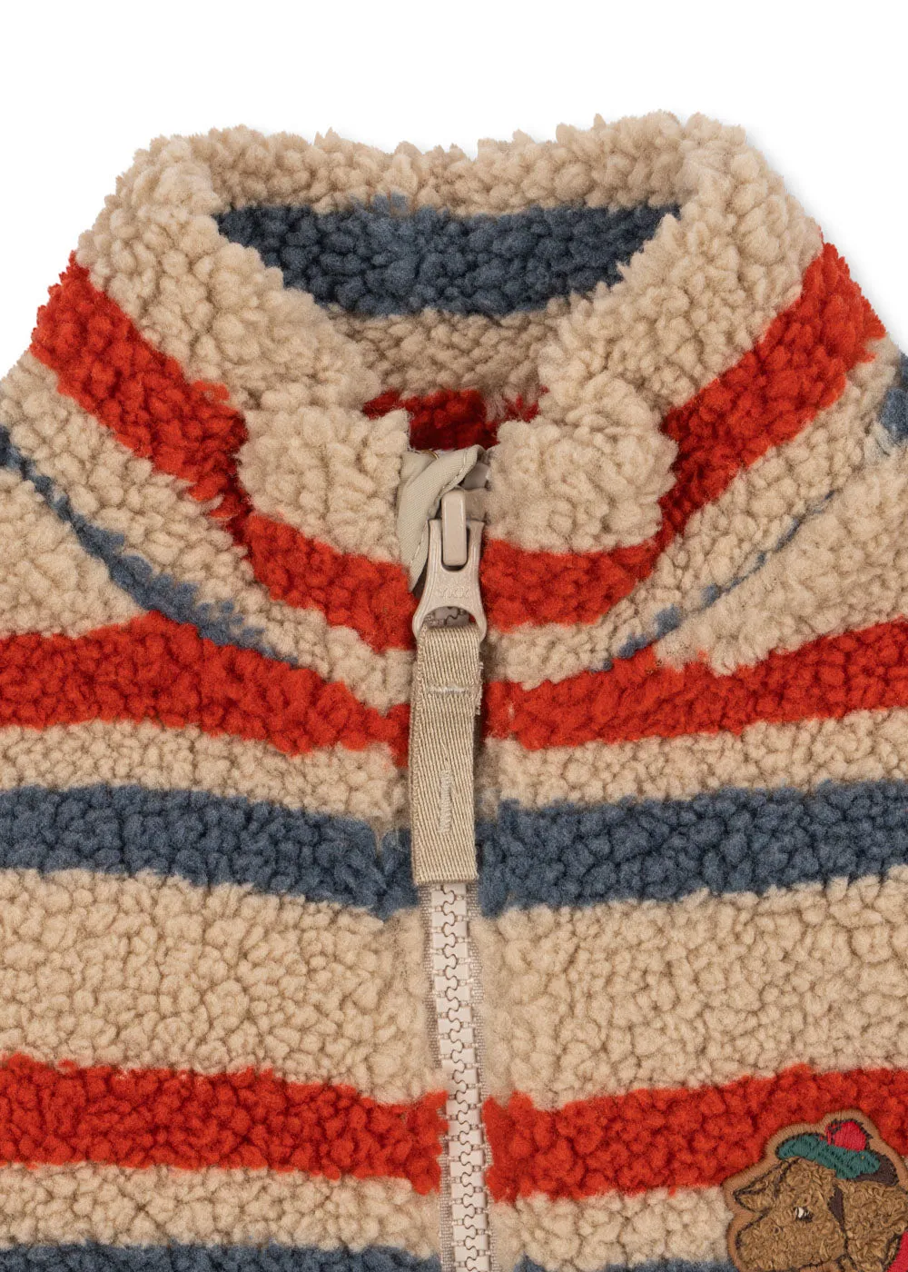 Konges Sløjd Jody teddy bodywarmer tangerine fleece