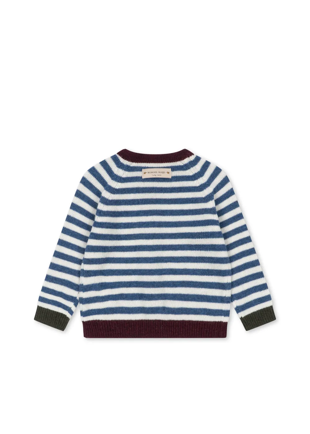 Konges Sløjd Belou Cardigan vest autumn stripe wolmix