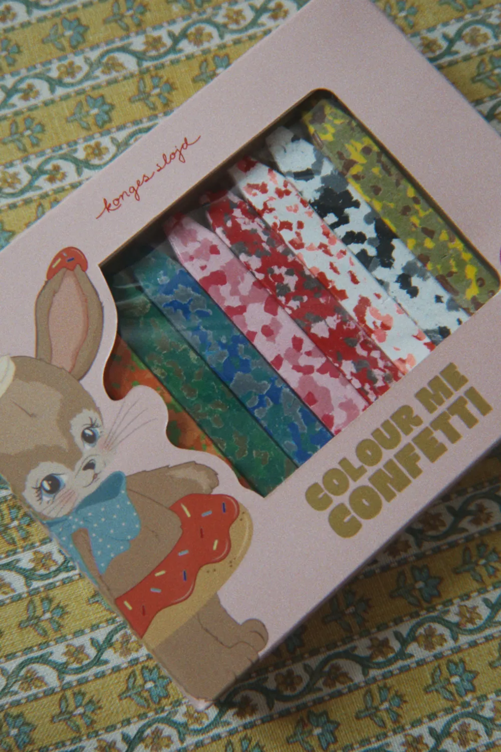 Konges Sløjd Confetti krijtjes bunny 8 stuks wax