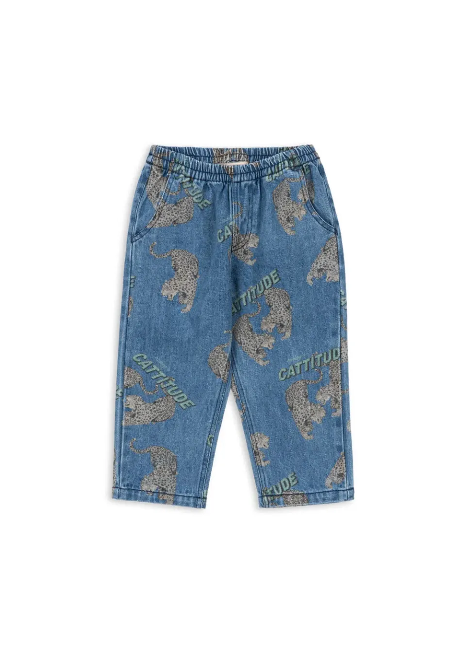 Konges Sløjd Magot broek cattitude denim biokatoen