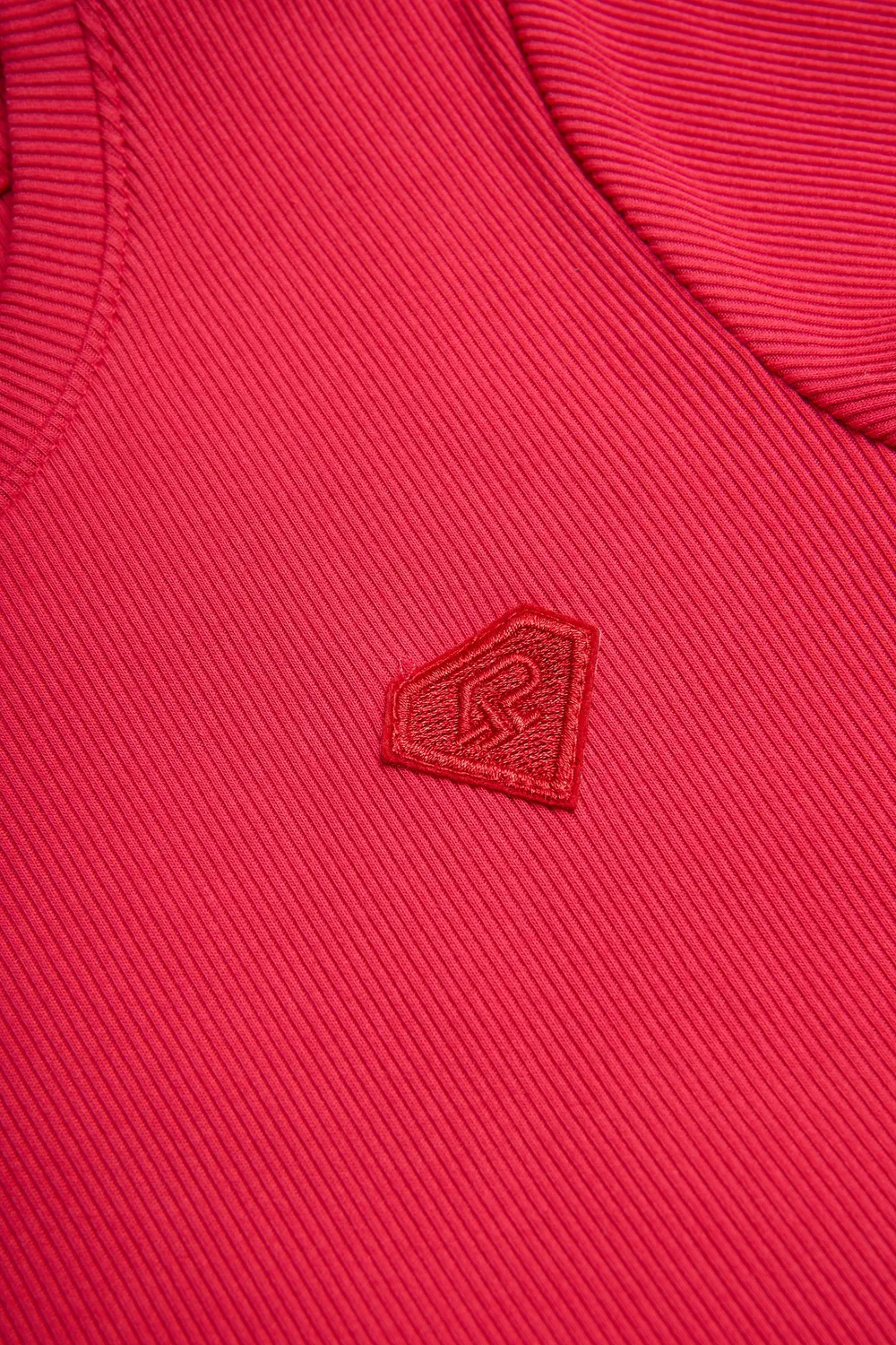 4President Netta T-shirt fuchsia meisjes ribstof