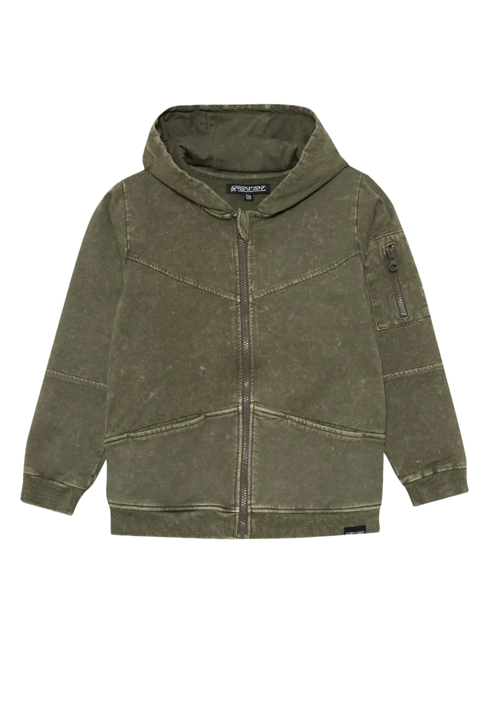 4PRESIDENT Nijs Grey vest hoodie jongens katoen
