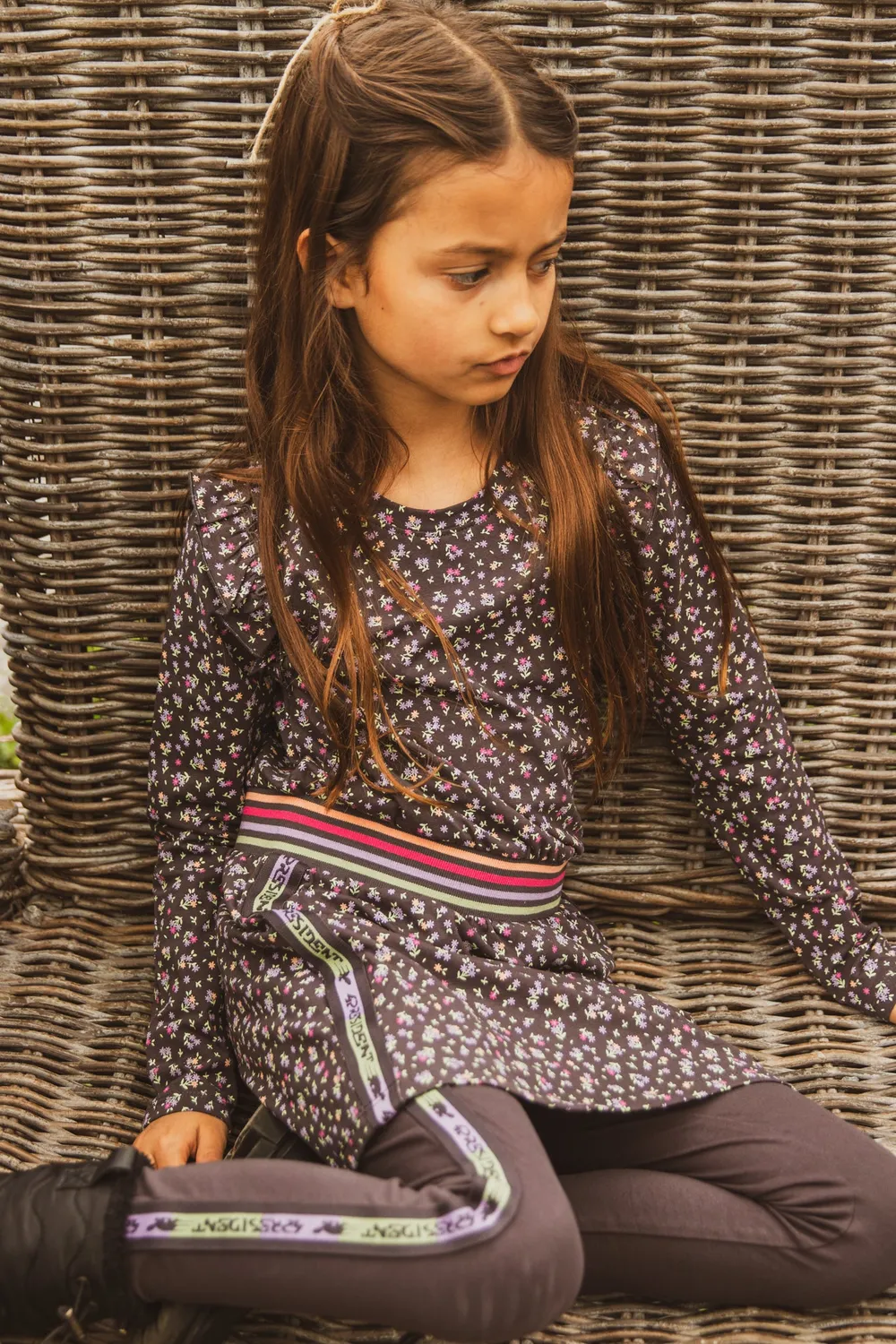 4President Macey legging meisjes katoen met bies