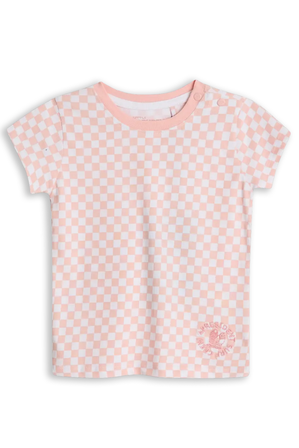 4President Dirkje Small Check AOP T-shirt meisjes ruit