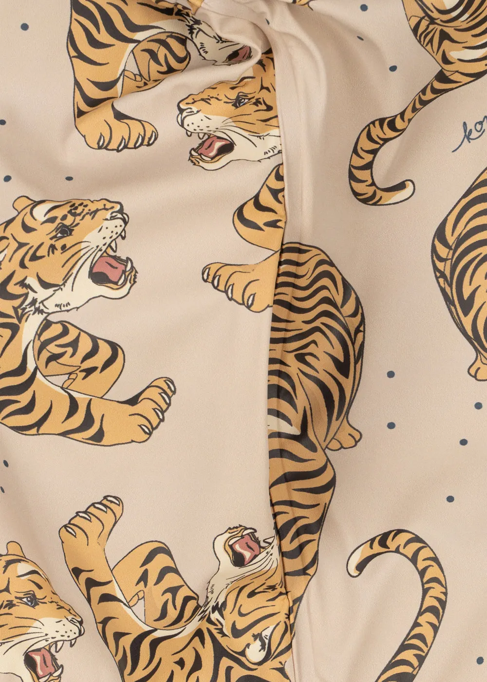 Konges Sløjd Rainy Palme regenjas panthera beige fleece