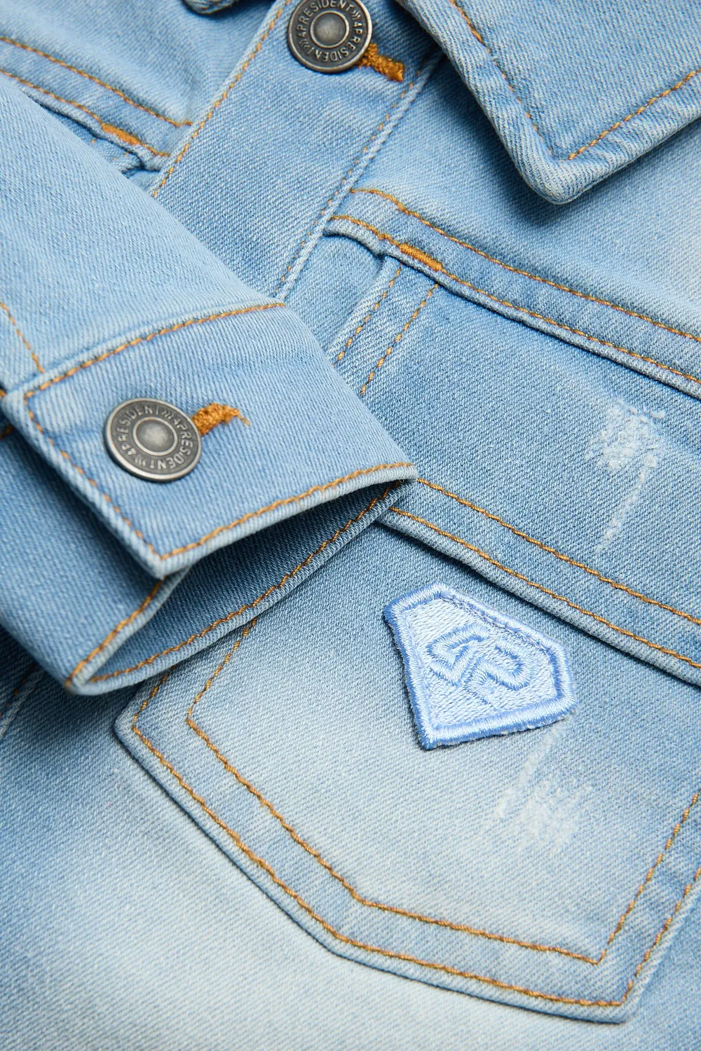 4PRESIDENT Oswaldo Light Blue spijkerjas denim