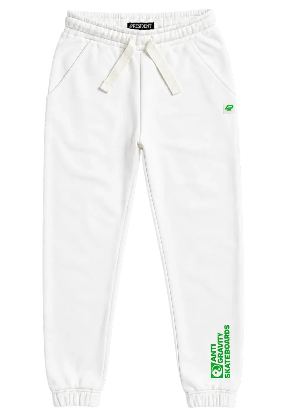 4PRESIDENT Lorenzo1 joggingbroek wit maat 128