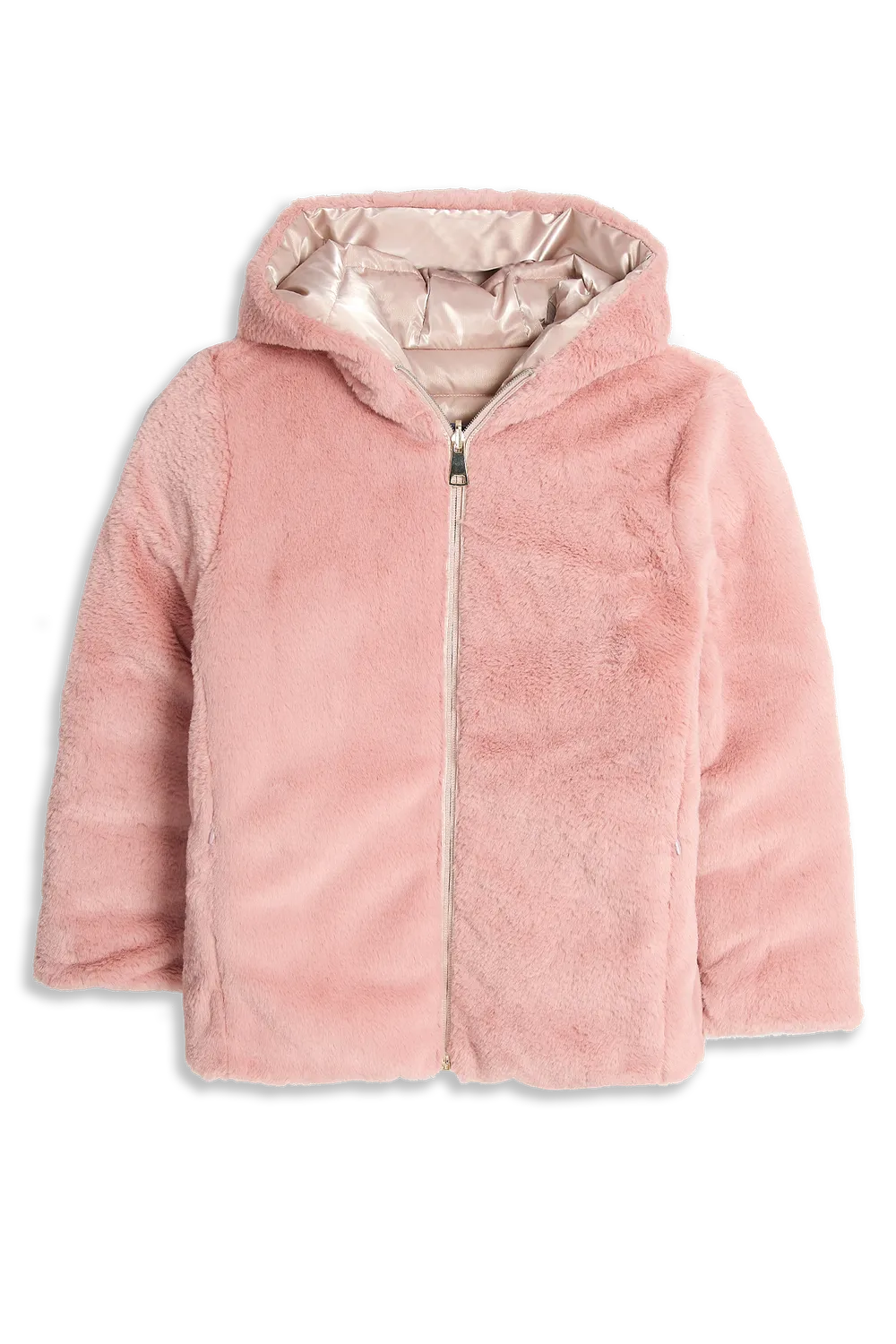 4President Poppy Pink winterjas meisjes omkeerbaar