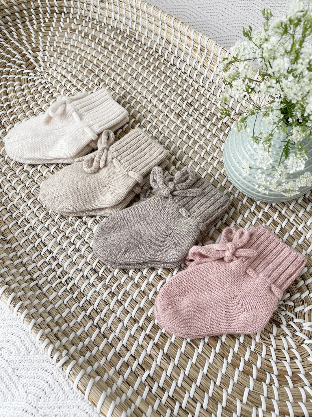 SODA FASHION Merino wol sloffen Neutral baby