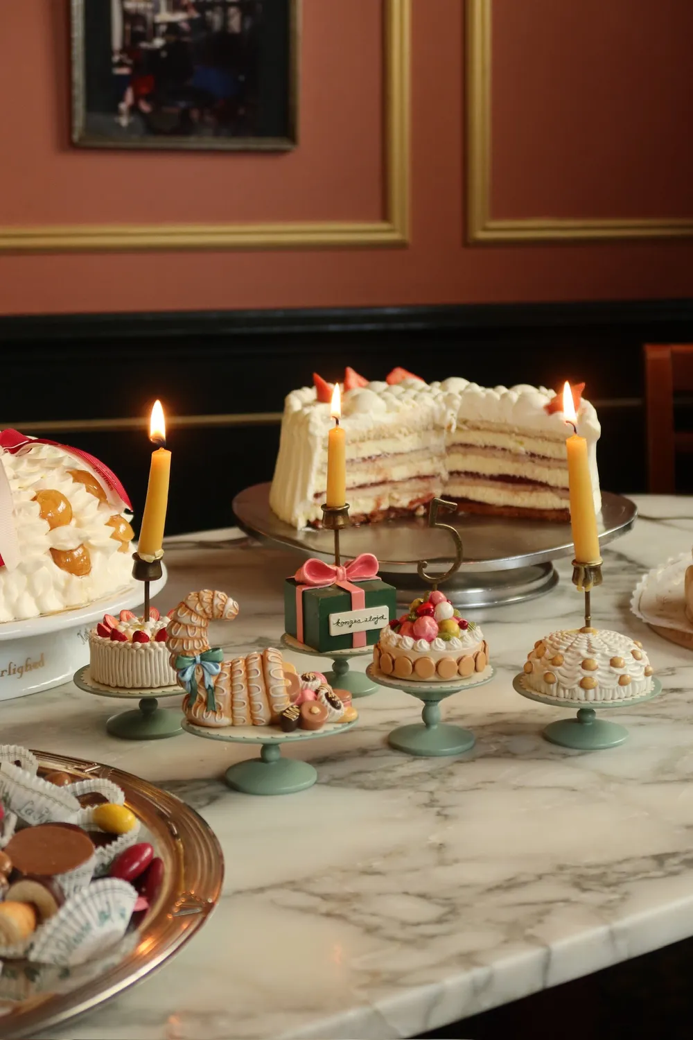 Konges Sløjd La Glace Verjaardagstaarten multi decoratieset