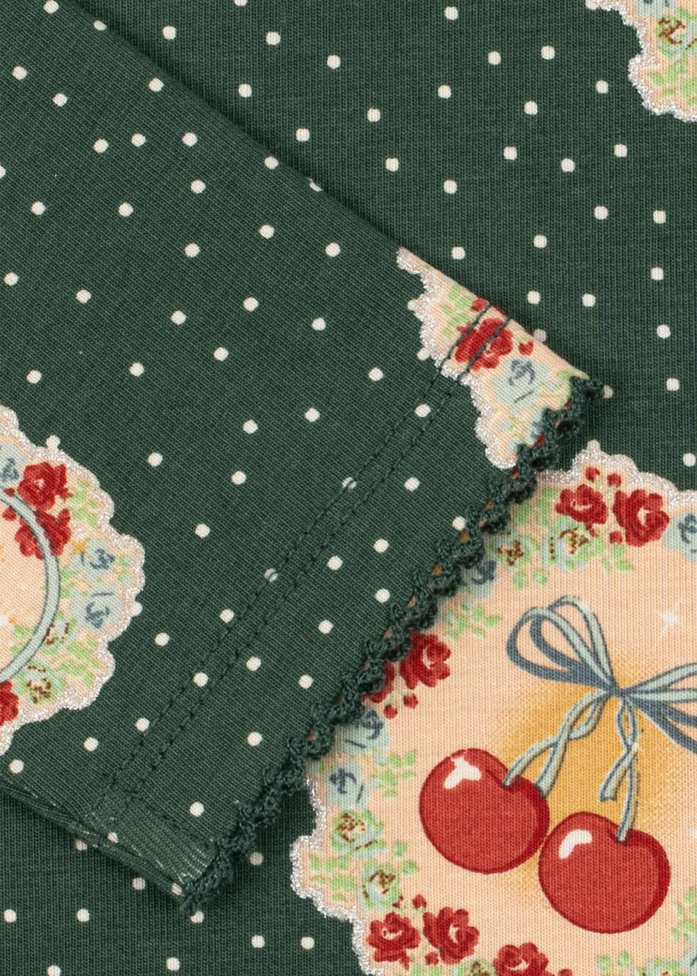 Konges Sløjd Basic Blouse-broekset Deer Diary Green biokatoen
