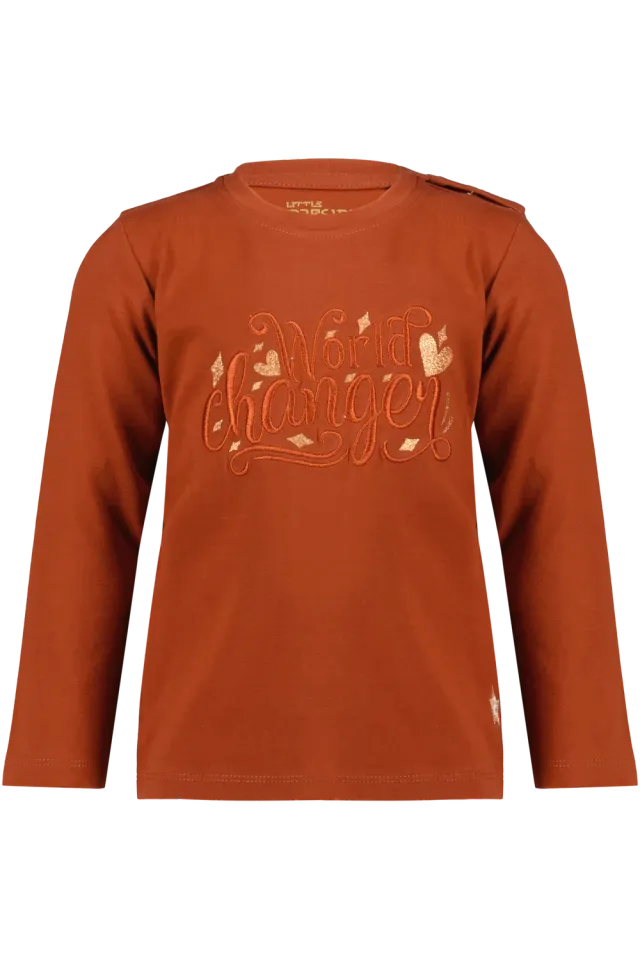 4President Kiana Brandy Brown longsleeve meisjes katoen