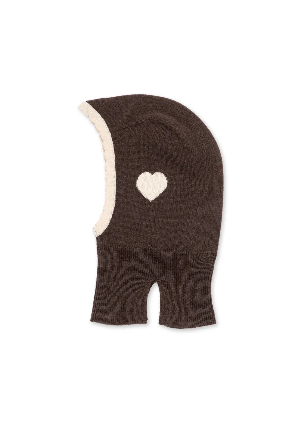 Konges Slojd Collette Balaclava bivakmuts chocolate brown wol