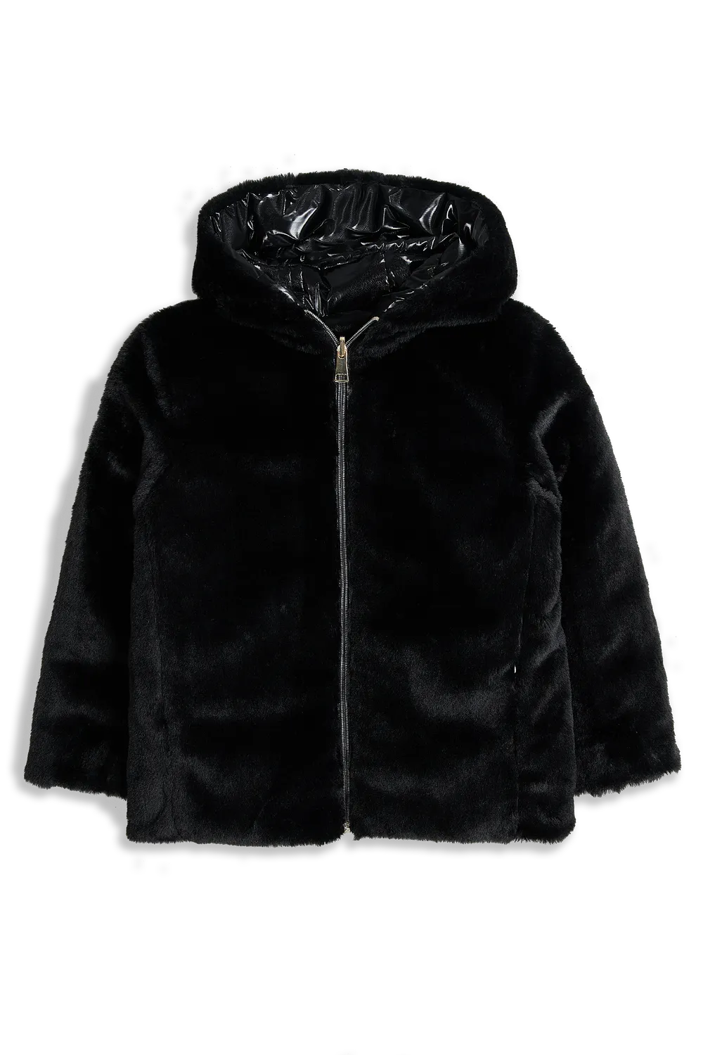 4President Poppy Black winterjas zwart omkeerbaar