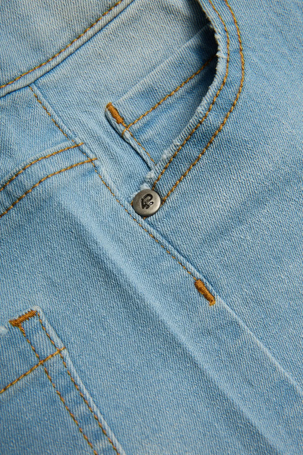 4President Neva Light Blue rok lichtblauw denim