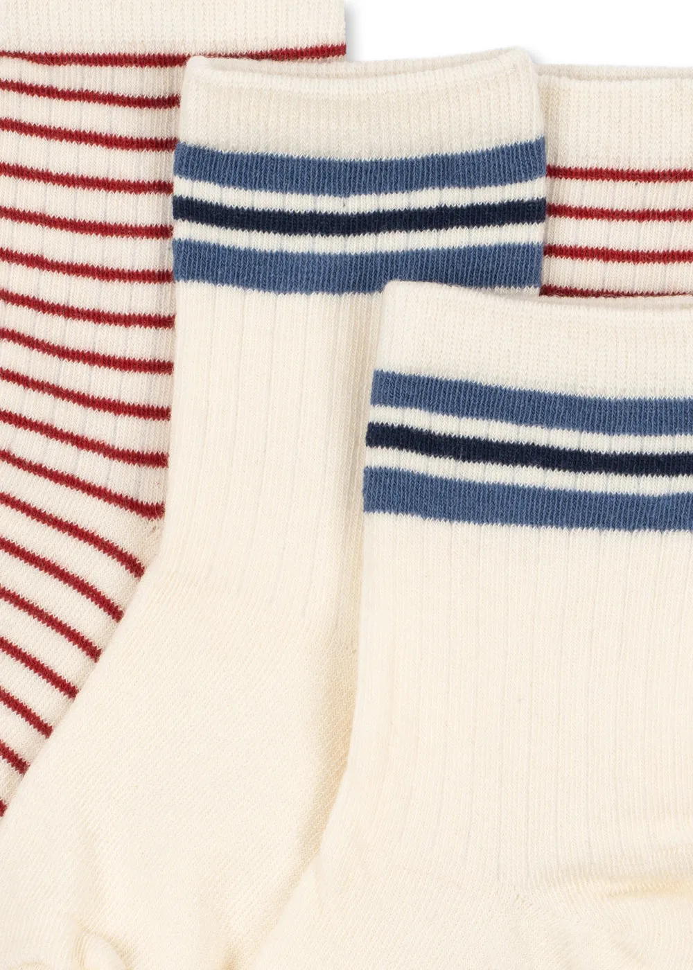 Konges Sløjd sokken off white 2-pack rib katoenmix