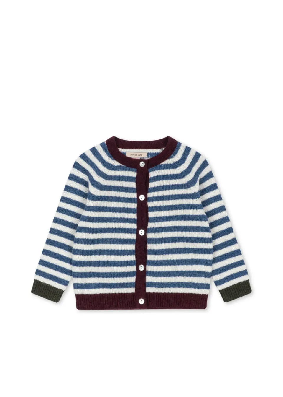Konges Sløjd Belou Cardigan vest autumn stripe wolmix