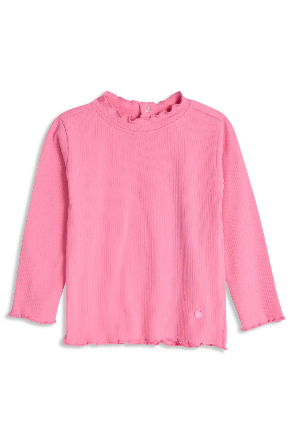 4PRESIDENT Bregje Pink longsleeve meisjes ribstof