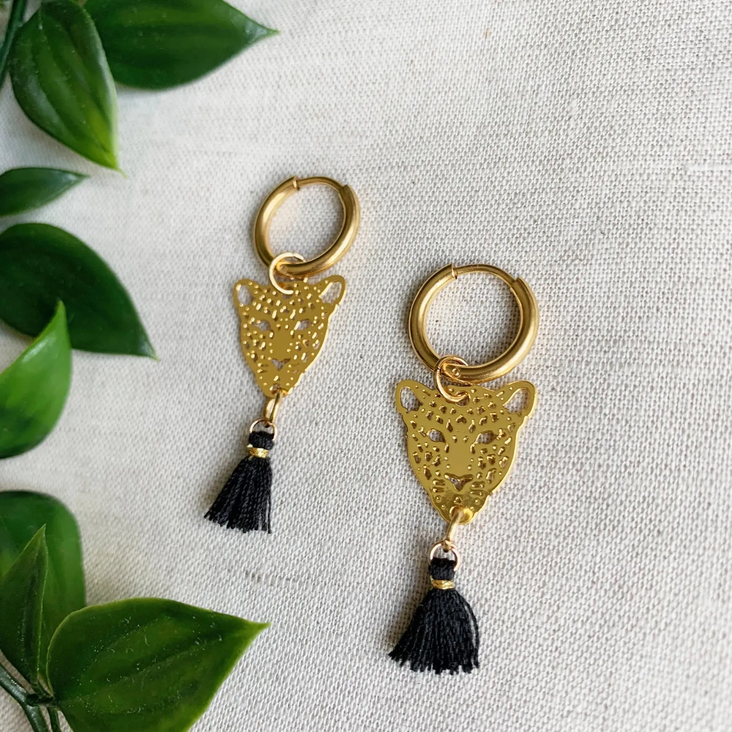 Soda Fashion Ibiza Luipaard Kop bedel goud