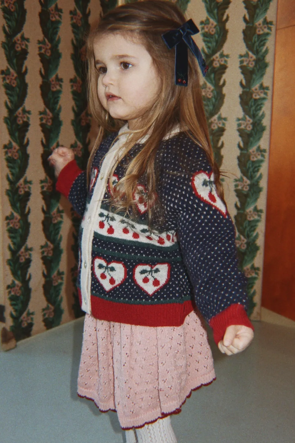Konges Sløjd Holiday gebreide rok mellow rose glitter