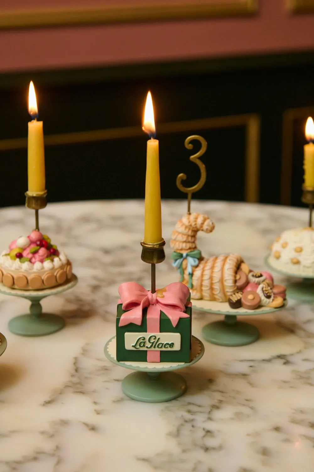 Konges Sløjd La Glace Verjaardagstaarten multi decoratieset