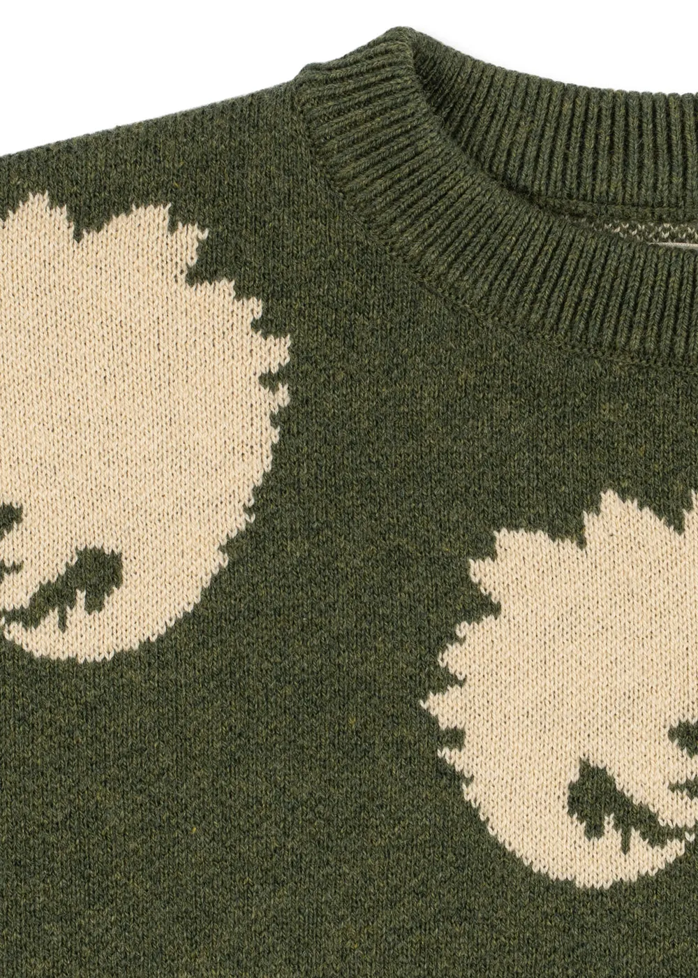 Konges Sløjd Lapis wollen blouse dino vert katoen-wol