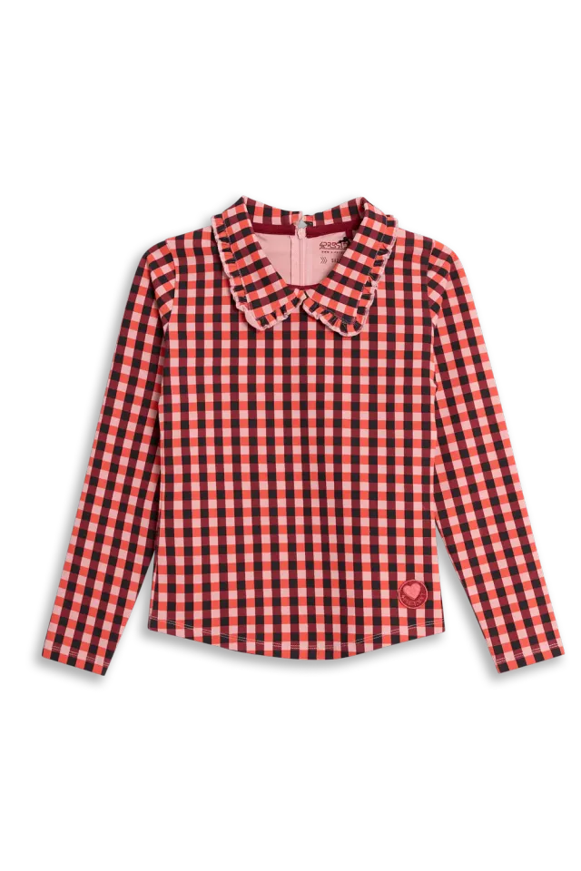 4PRESIDENT Irene sweater ruit meisjes katoen
